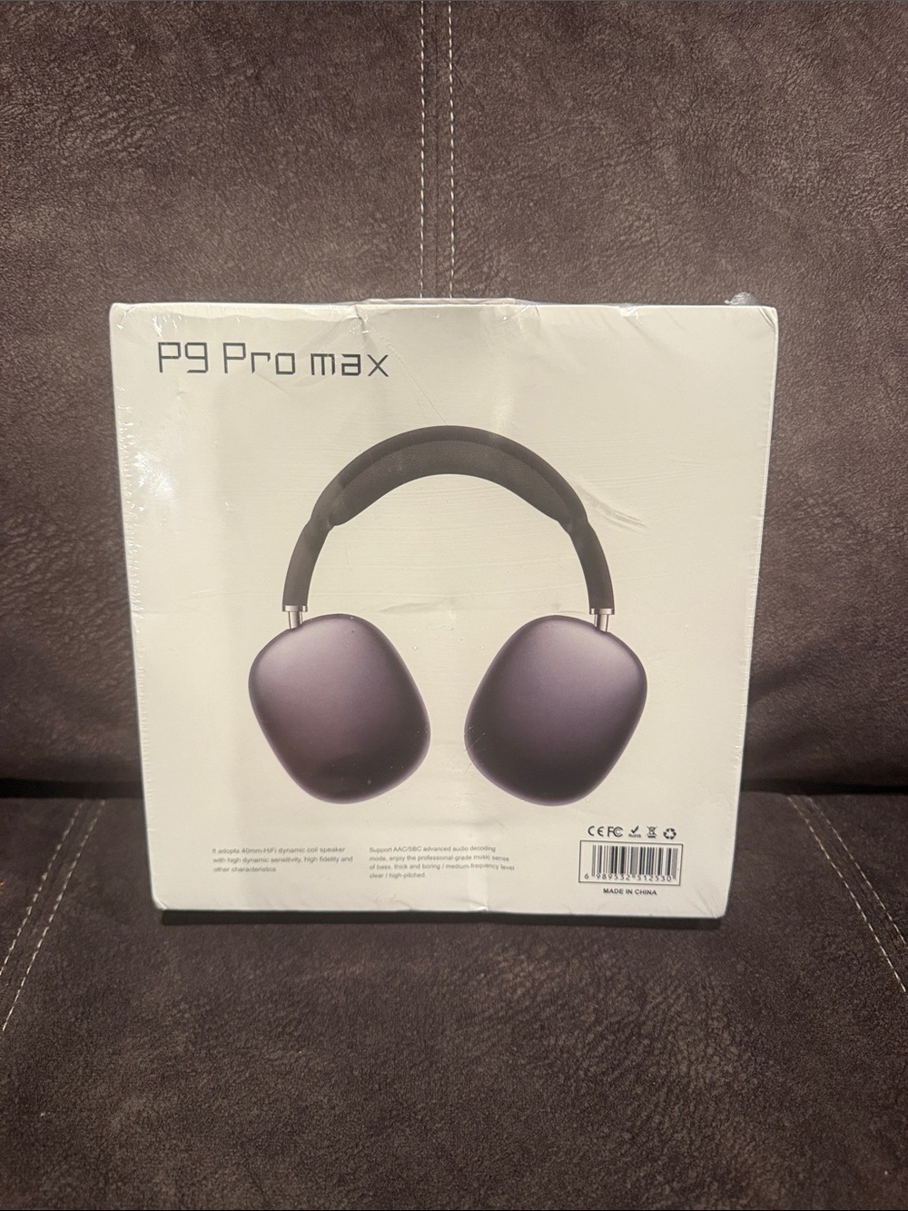 P9 Pro Max Over-Ear Headphones - Matte black